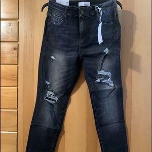 Vervet Distressed Jeans Dark Gray